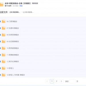 4k高清蓝光珍藏版-全球明星演唱会大合集